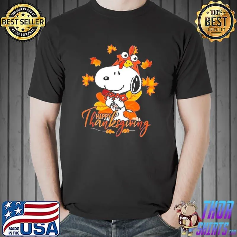 Happy thanksgiving day Peanuts thanksgiving Snoopy thanksgiving shirt