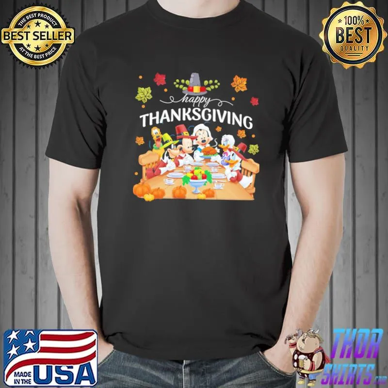 Happy thanksgiving disney thanksgiving disneyland trip shirt