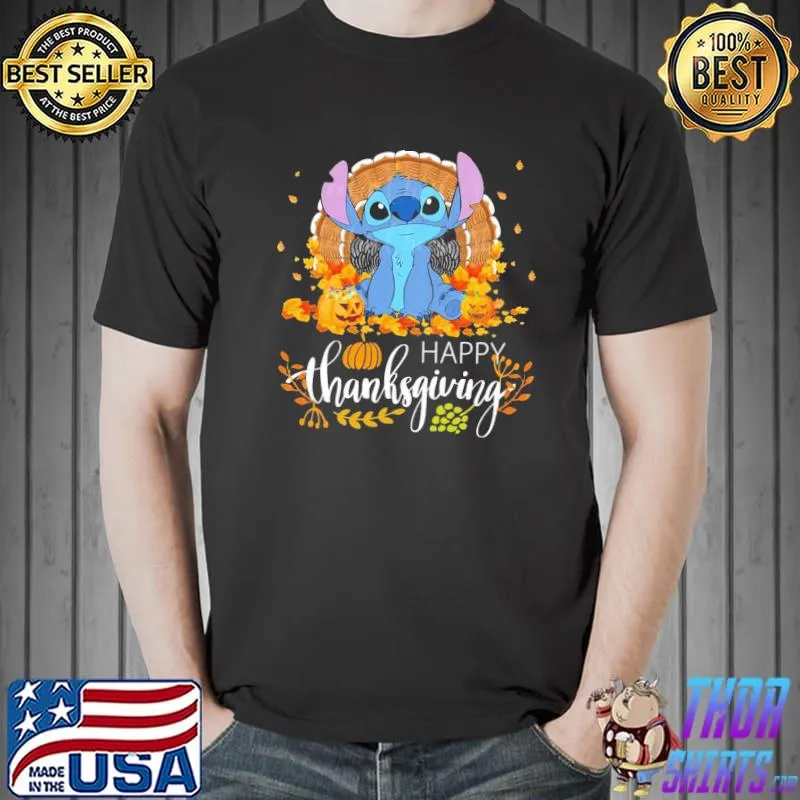 Happy thanksgiving stitch disney thanksgiving classic shirt