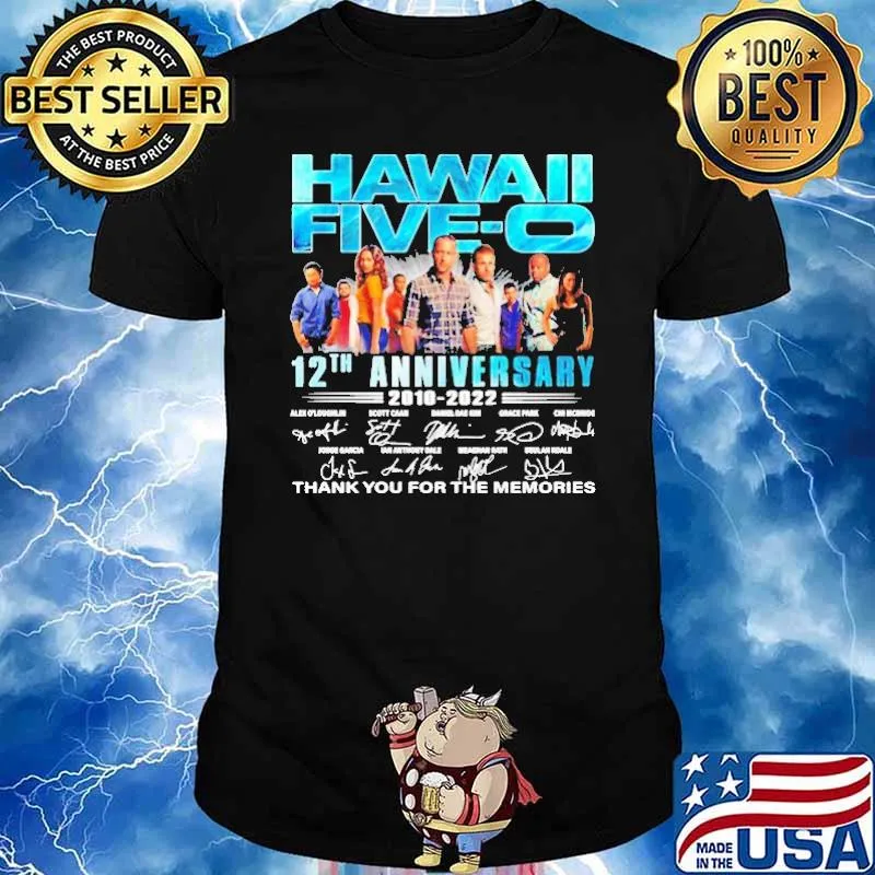 Hawaii Five O 12th anniversary 2010 2022 Thank You For The Memories Shirt