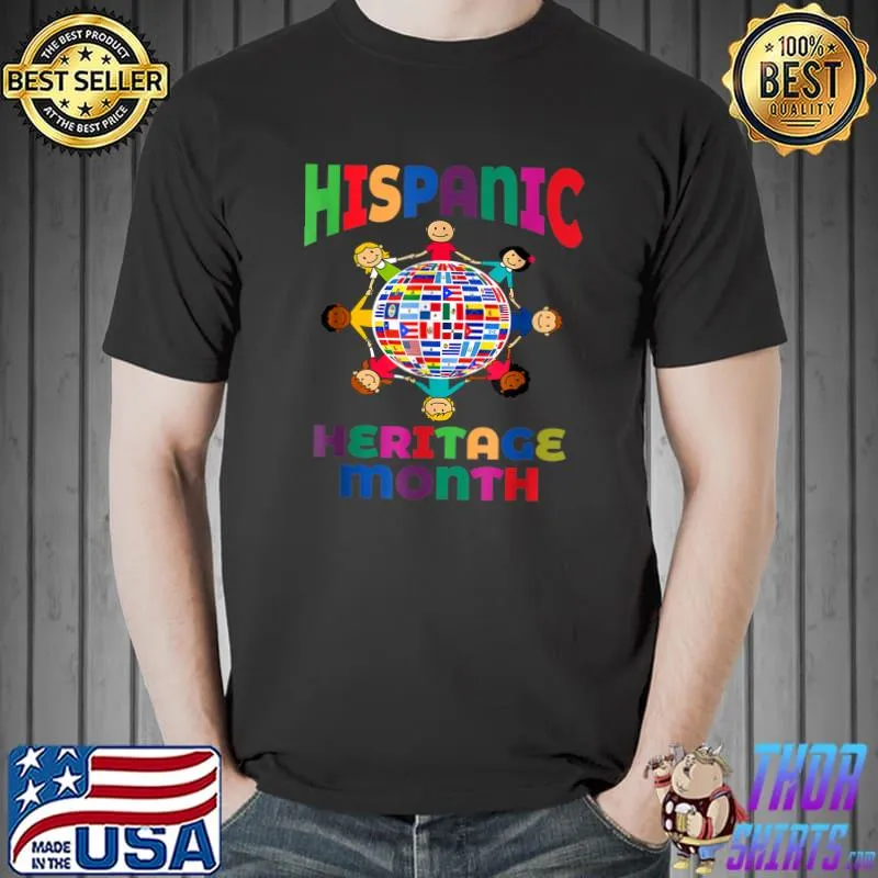 Hispanic Heritage Month Latino Earth Children T-Shirt