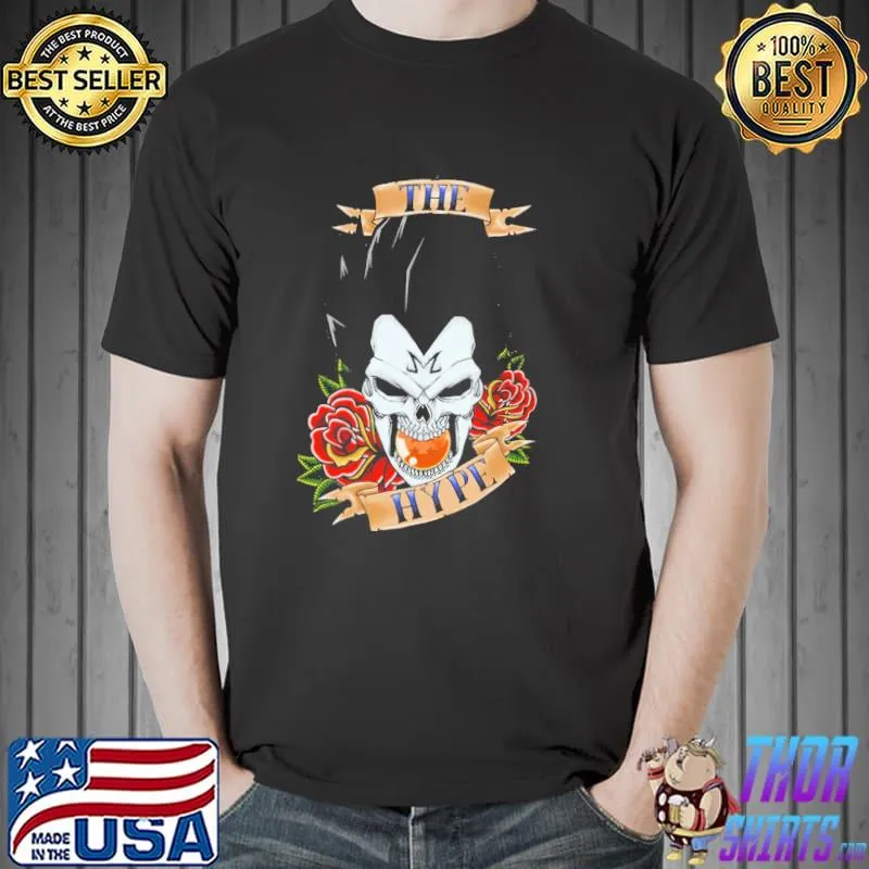 I am the hype dragon ball skull with roses classic shirt