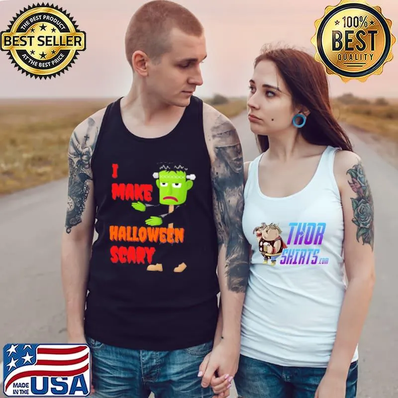 I make halloween scary frankenstein halloween scary monster classic s Tank Top