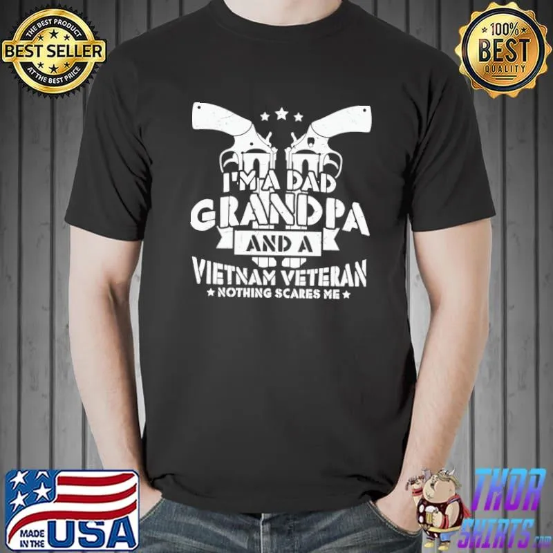 I'm a dad grandpa and a veteran dad grandpa veteran classic shirt