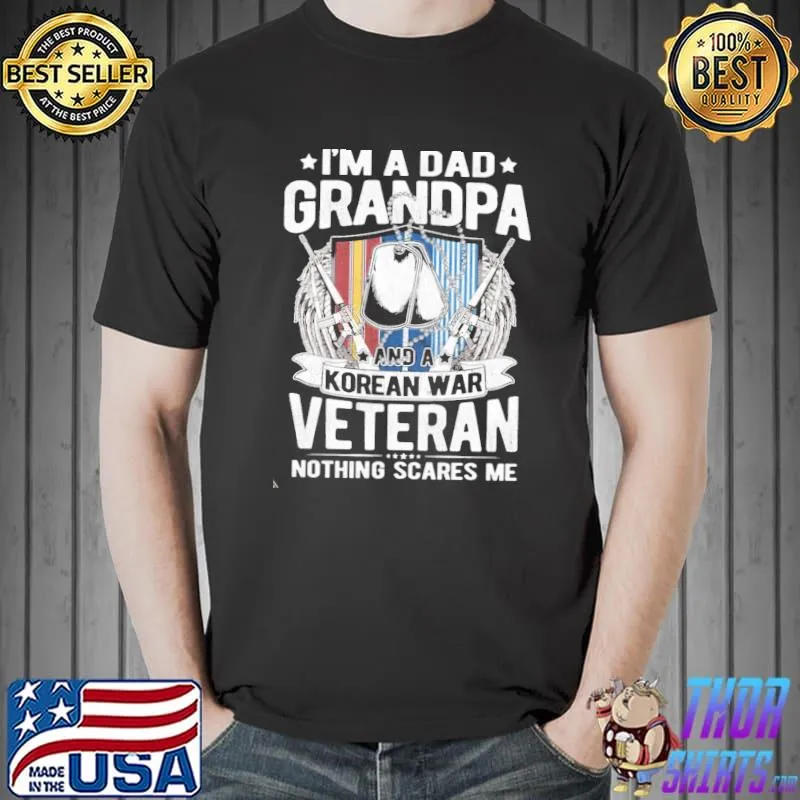 I'm a dad grandpa halloween veteran shirt