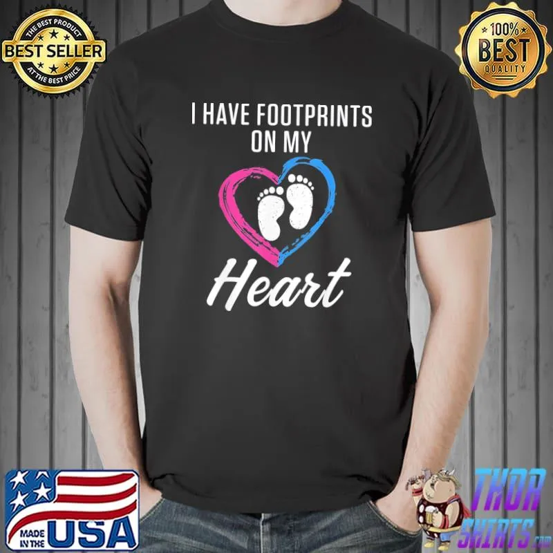 Infant loss foot pregnancy baby miscarriage classic shirt