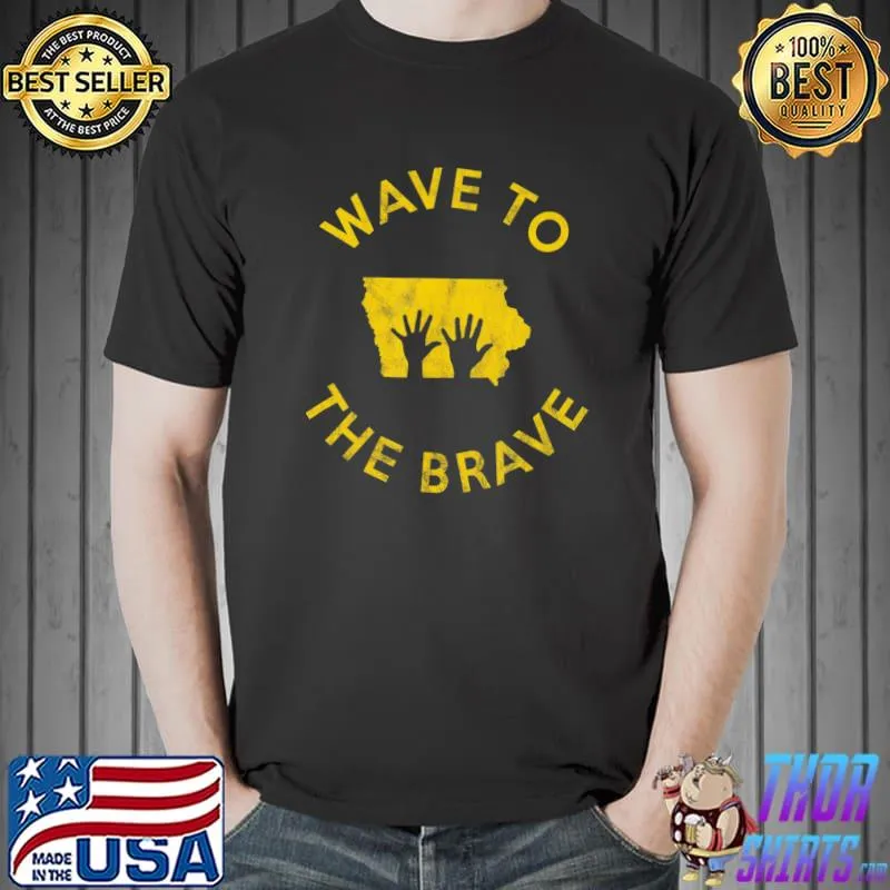 Iowa Wave To The Brave Football Childrens Hospital Classic T-Shirt