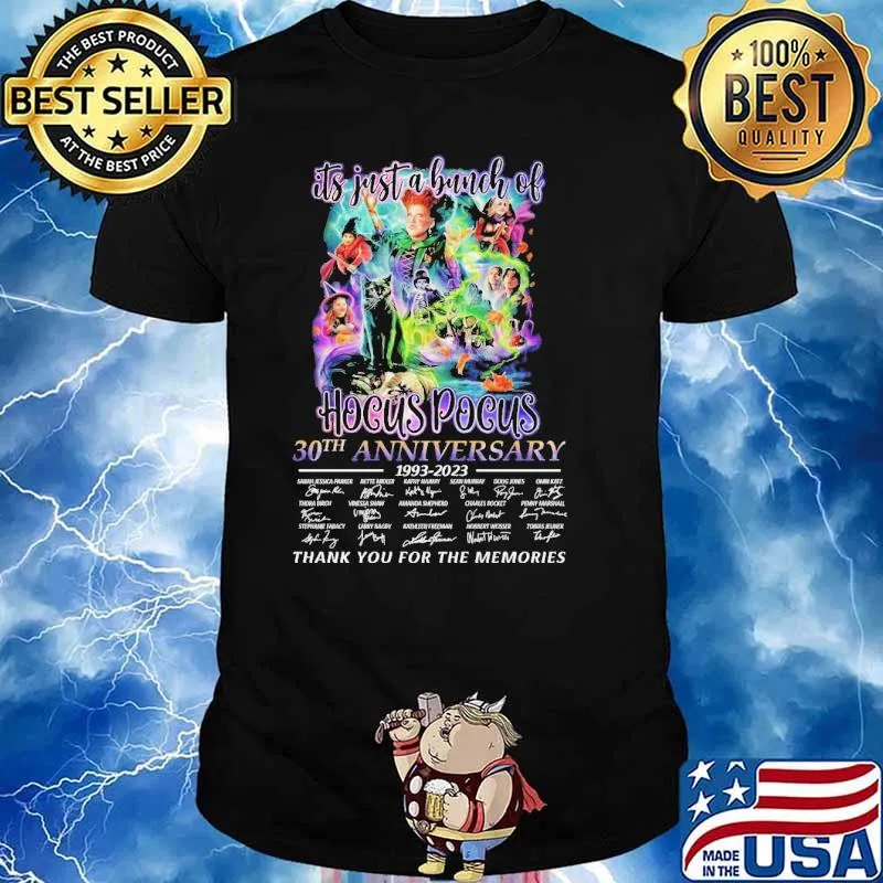 It's just a bunch of hocus pocus 30th anniversary thank for memories signatures shirt