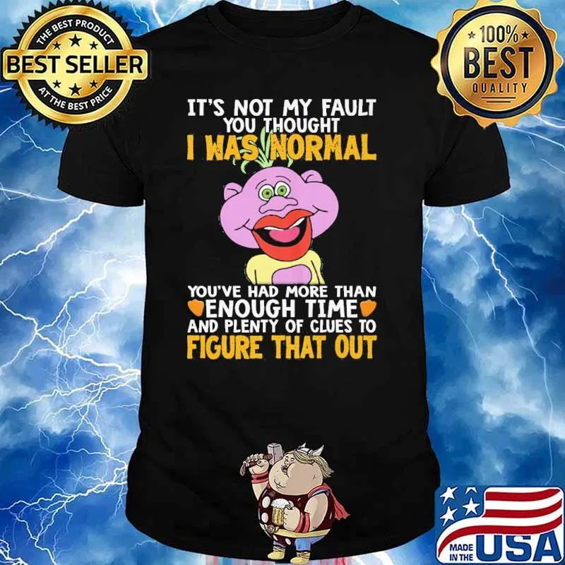 It's not my fault was normal enough time figure that out shirt