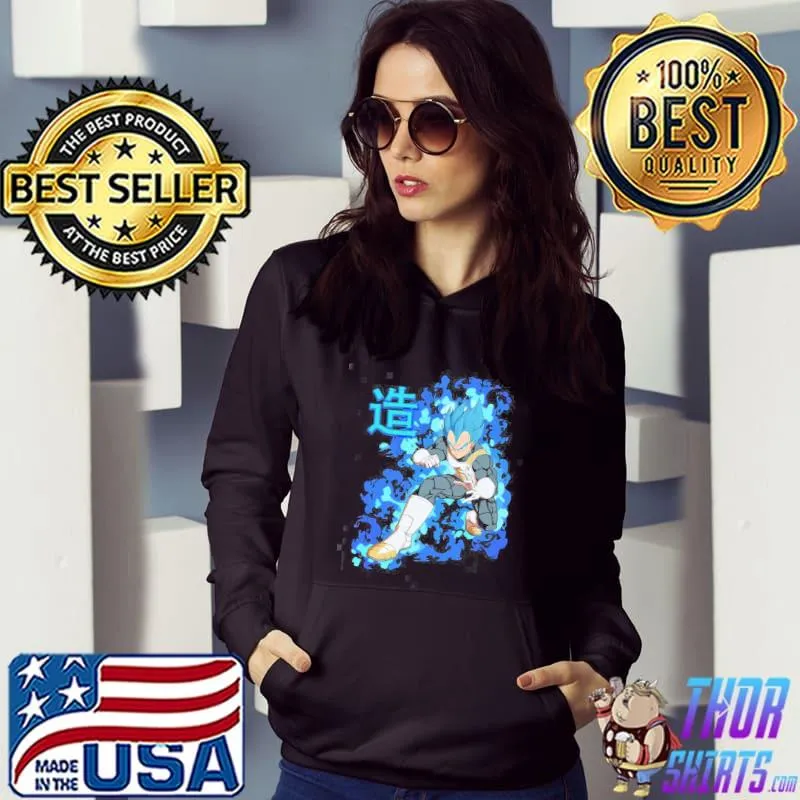 Japananese vegeta dragon ball super super saiyan blue super saiyan god classic s Hoodie