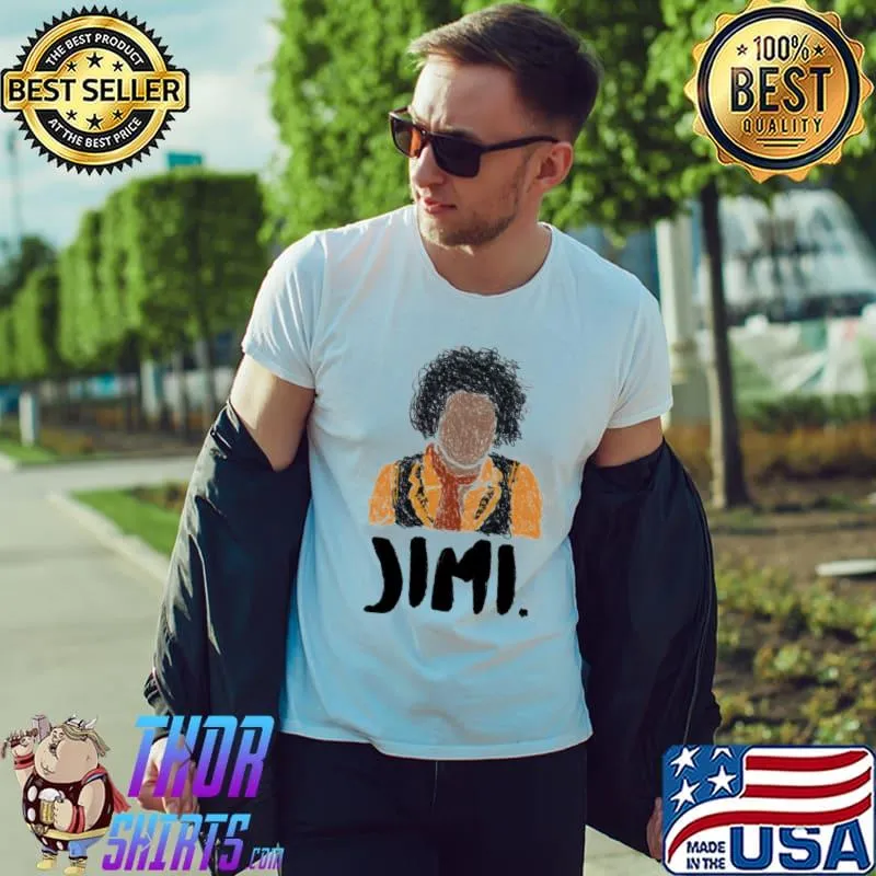 JimI scribble cool design jimI hendrix shirt