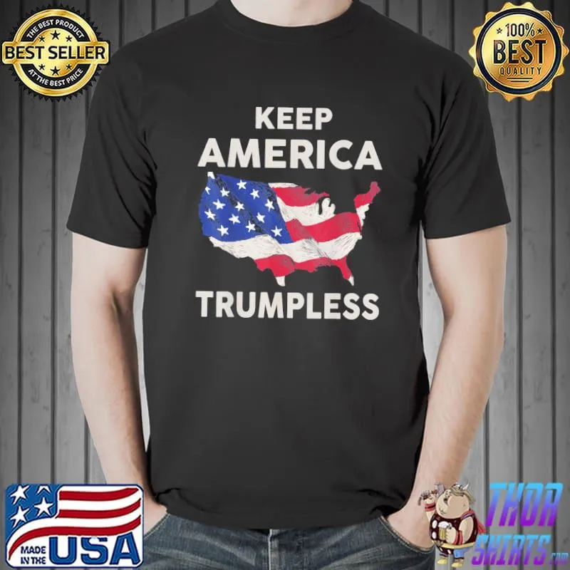 Keep America trumpless 2024 usa flag Donald Trump shirt