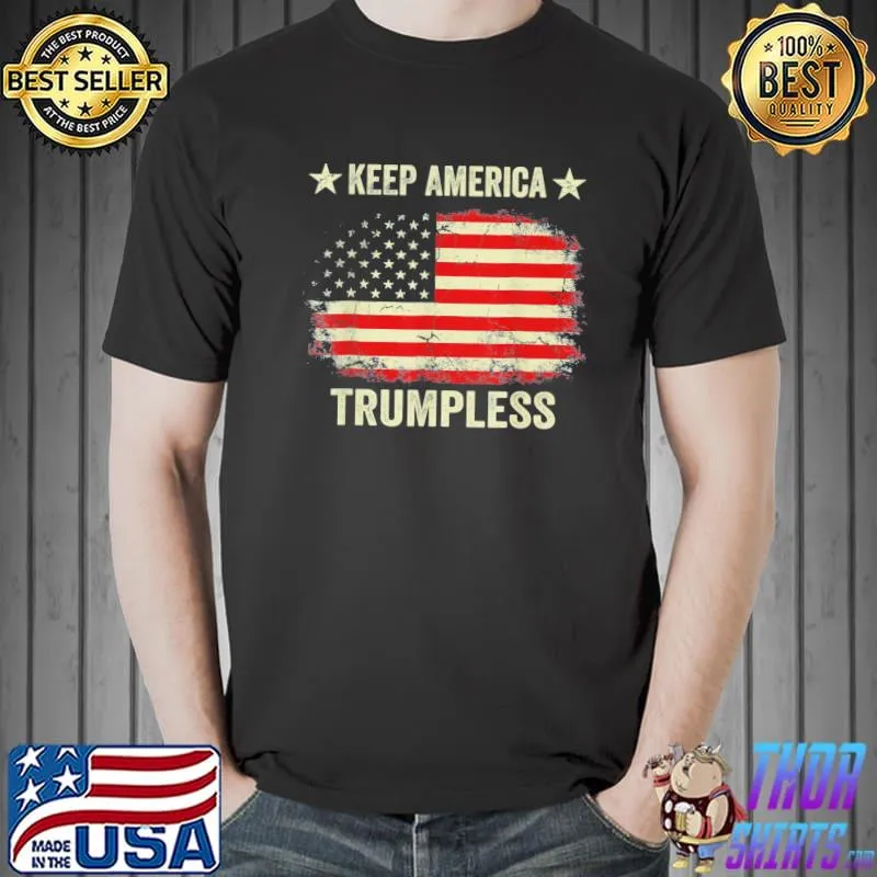 Keep America trumpless 2024 usa flag shirt