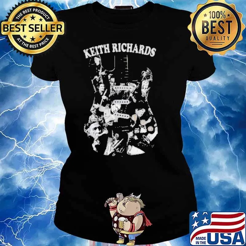Keith Richards Guitar Shirt Ladies tee