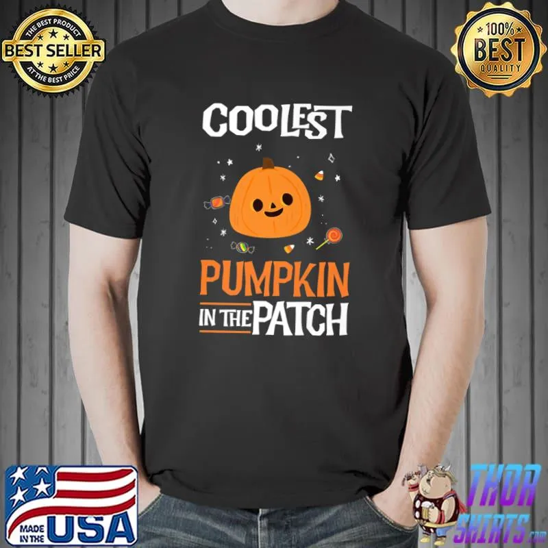 Kids Coolest Pumpkin In The Patch Halloween Premium T-Shirt