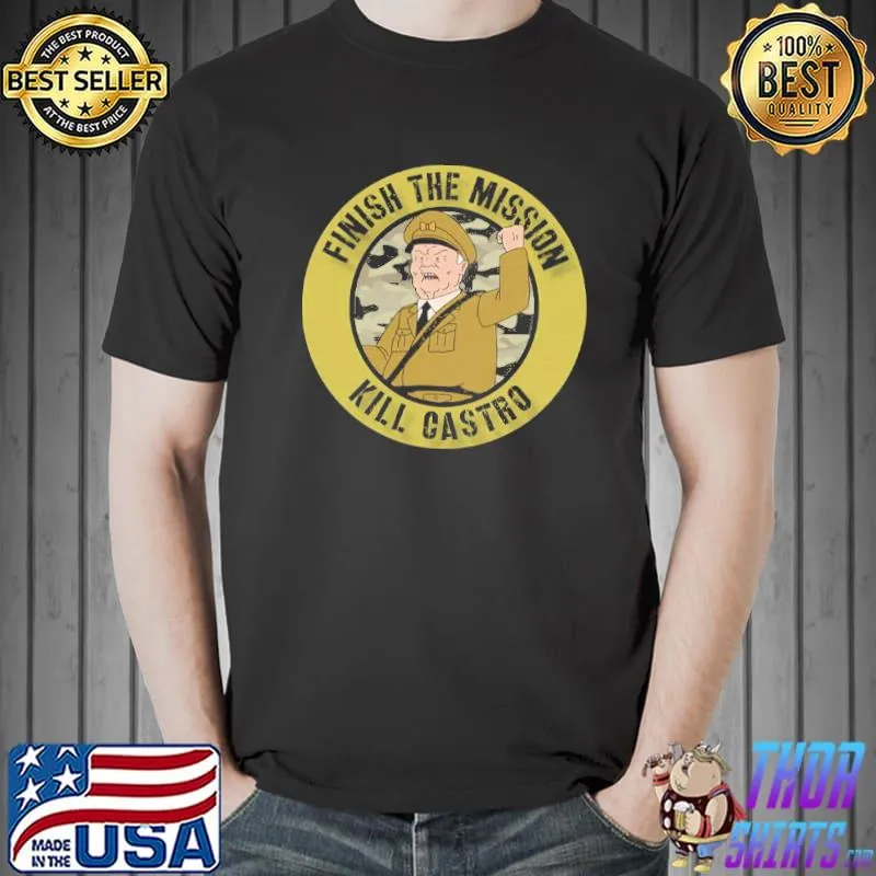 Kill castro cotton's mission illustration shirt