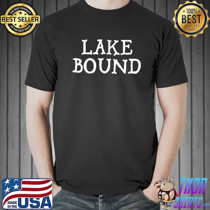 Lake bound summer party boat pontoon suntan classic shirt