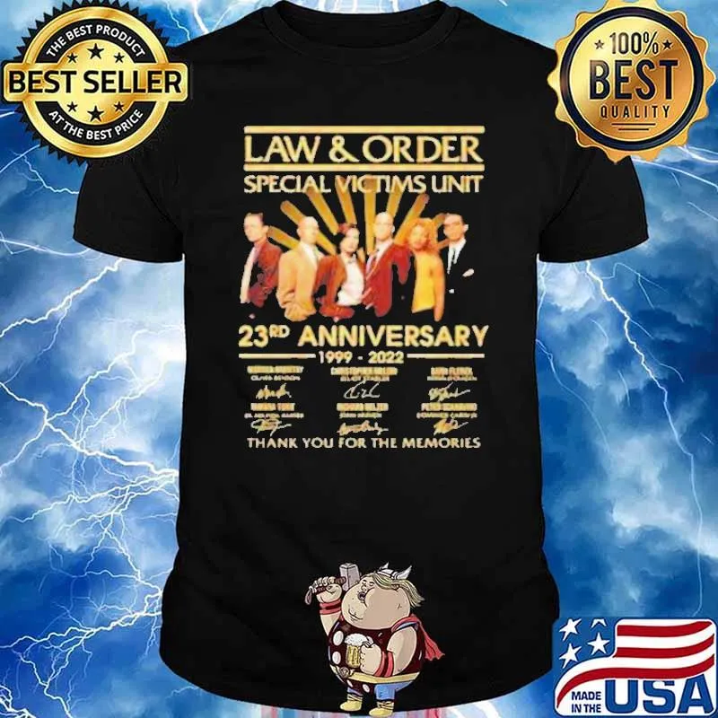 Law order special victims unit 23rd anniversary thank for memories signatures shirt