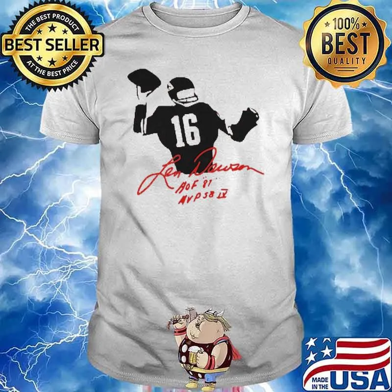 Len dawson Kansas city Chiefs hof 81 mvp 58 iv sport shirt