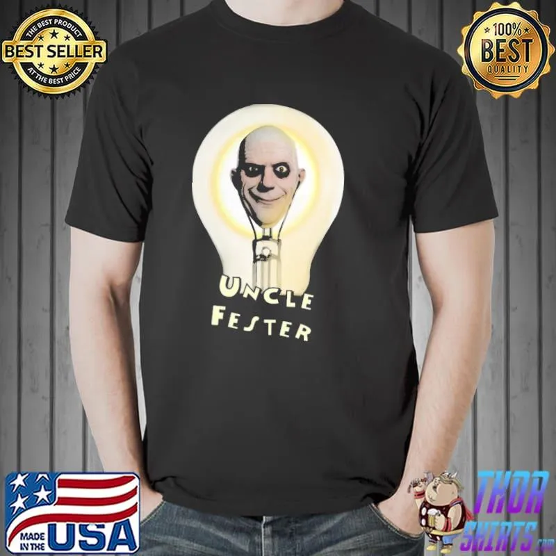 Light bulb addams fester addams family classic shirt