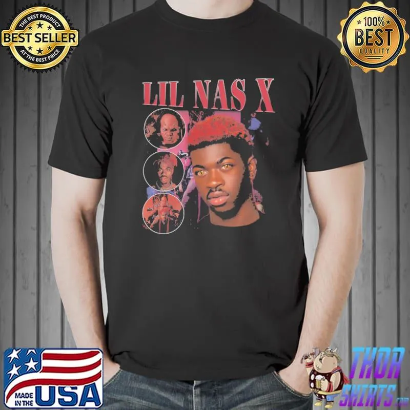 Lil nas x hip hop 90s vintage trending shirt