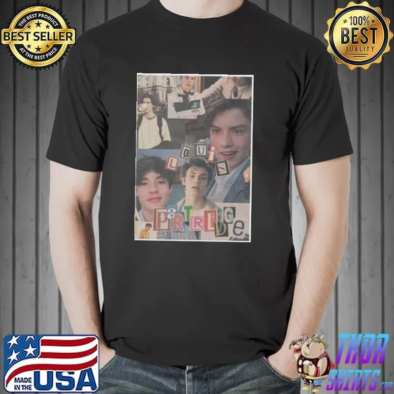 Louis partridge collage shirt