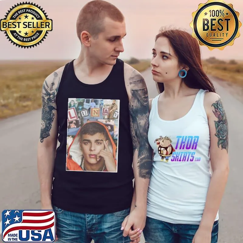 Lunay collage retro illustration s Tank Top