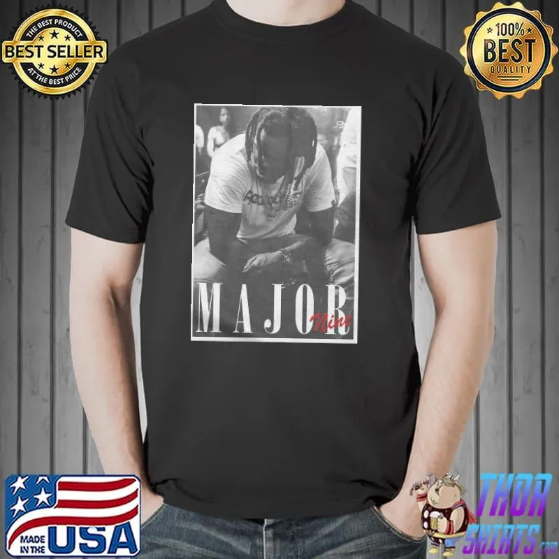 Major nine retro illustration shirt