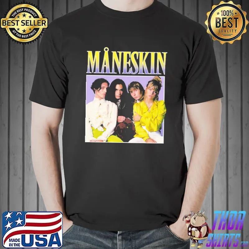 Maneskin måneskin winners of eurovision song contest 2021 Italy zittI e buonI retro vintage classic shirt