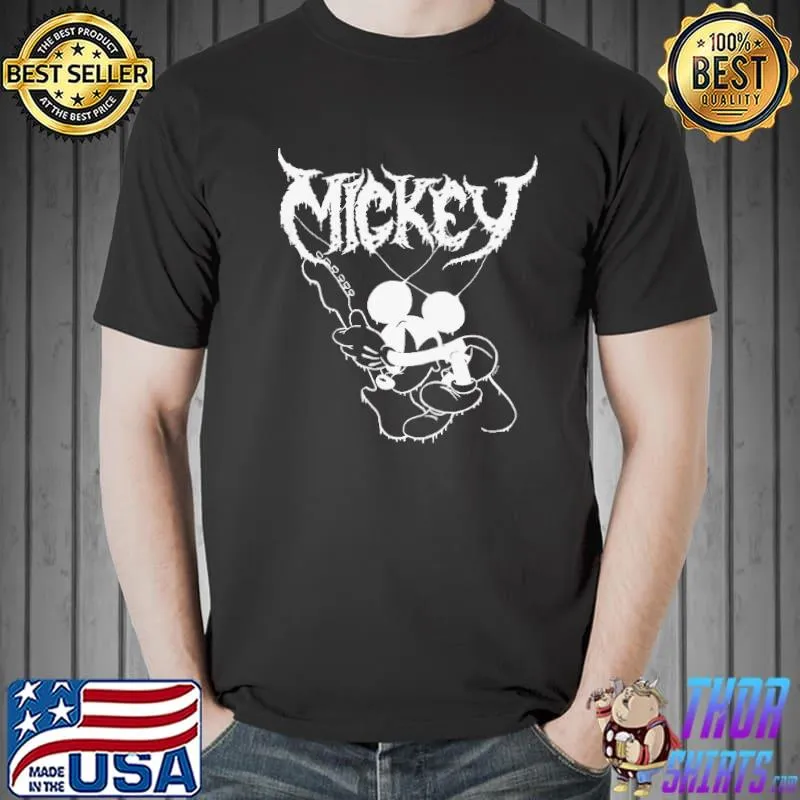 Mickey mouse heavy metal shirt