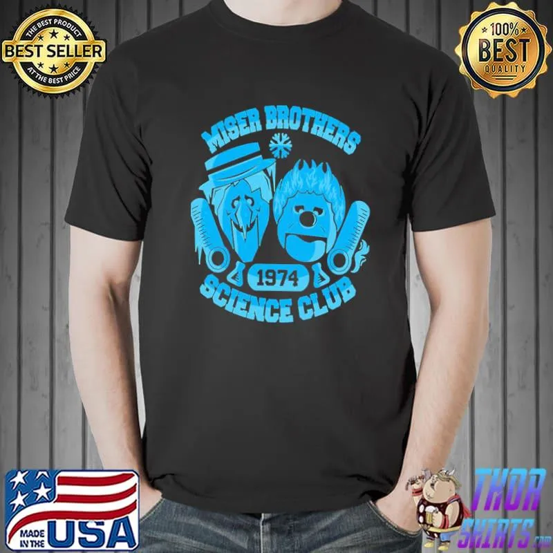 Miser brothers science club 1974 heat movie graphic shirt