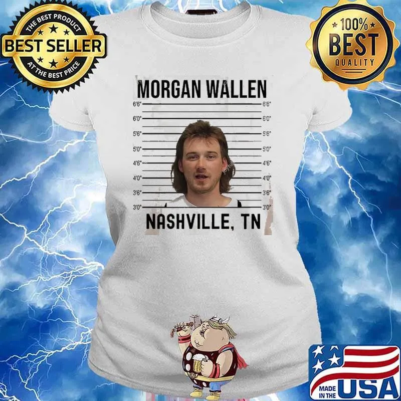 Morgan Wallen Nashville Mugshot s Ladies tee