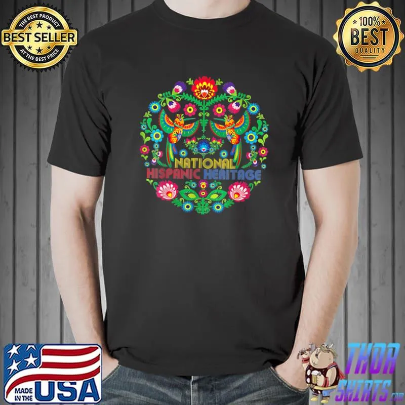 National Hispanic Heritage Month Flowers T-Shirt
