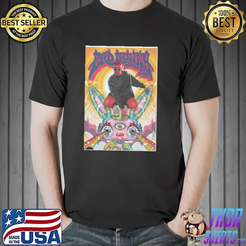 New album cover bad bunny collage shirt