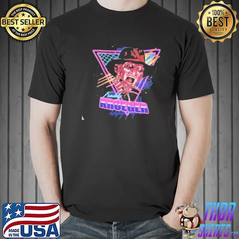 New nightmare on elm street 1984 neon vintage freddy krueger classic hirt