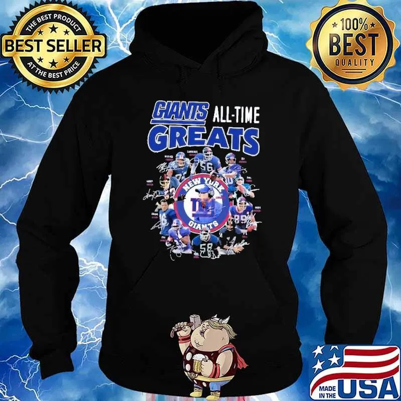 New York Giants greats all time signatures s Hoodie