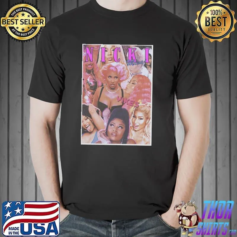 NickI minaj collage retro illustration classic shirt