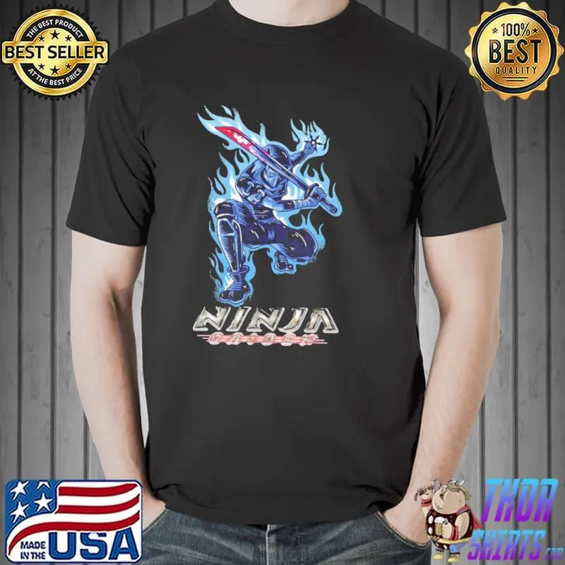 Ninja gaiden retro video games mens black shirt