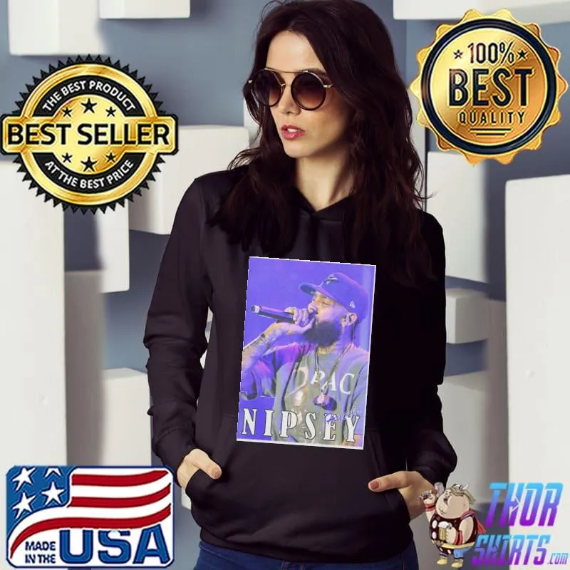 Nipsey hussle collage retro illustration classic s Hoodie