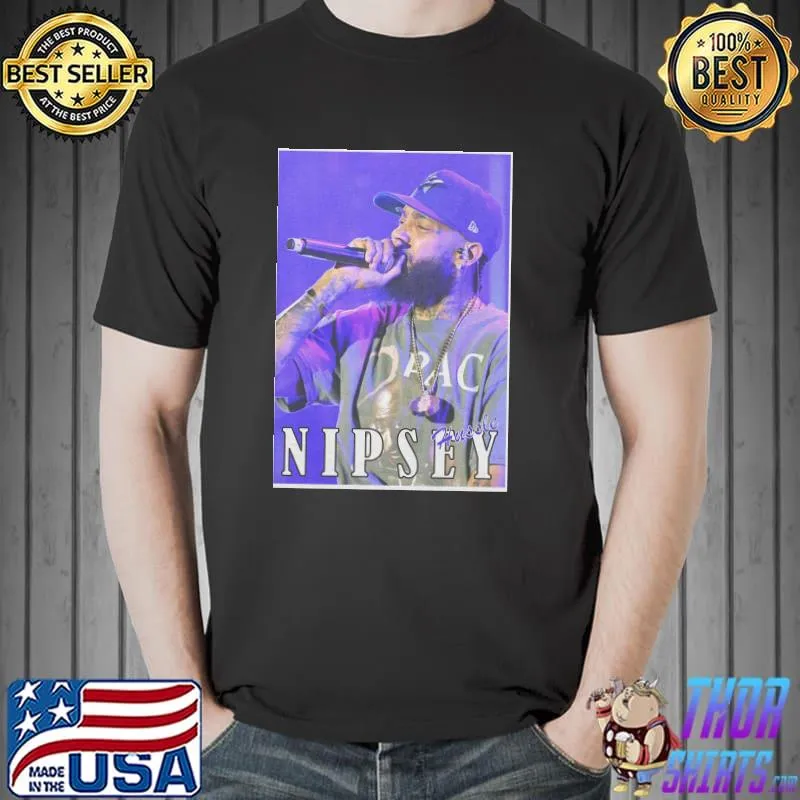 Nipsey hussle collage retro illustration classic shirt