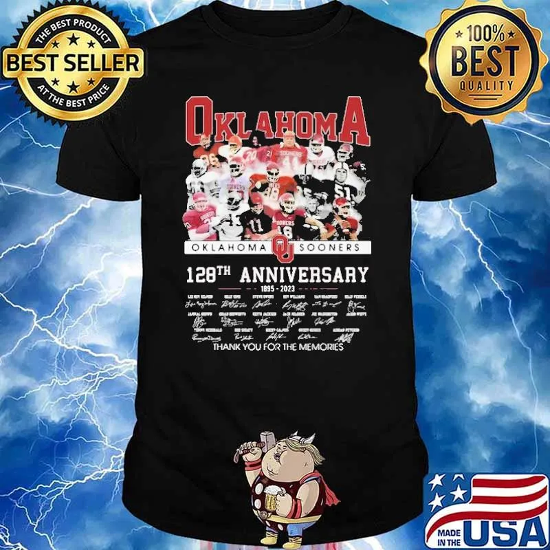 Oklahoma Sooners 128th Anniversary 1895 2023 Shirt