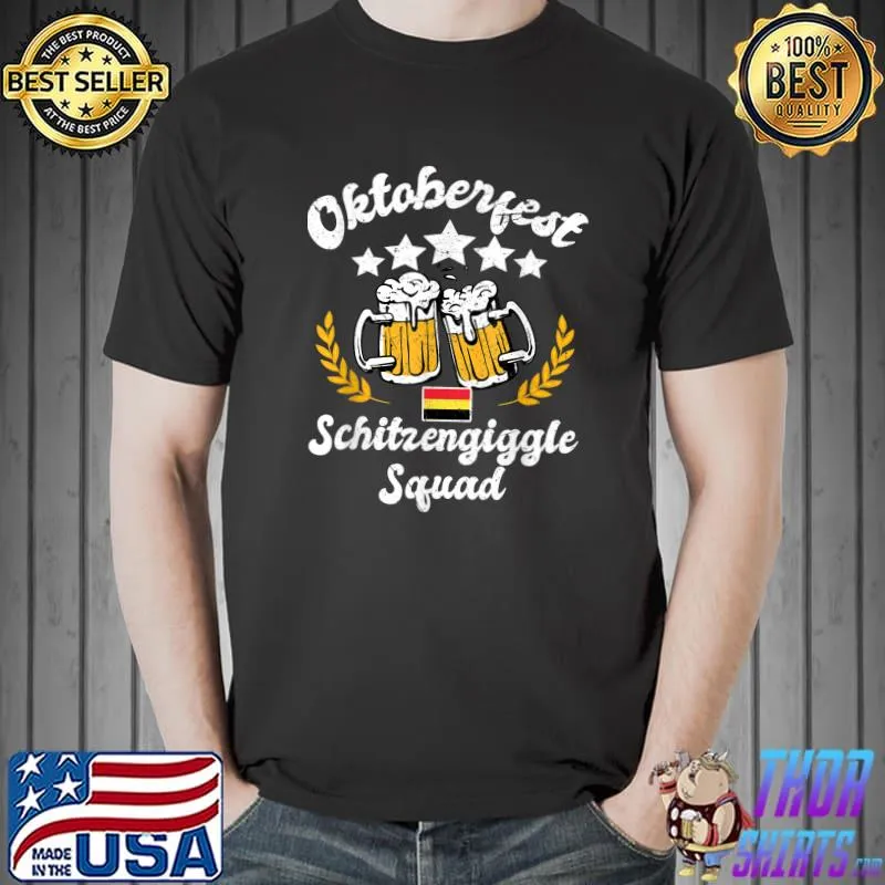 Oktoberfest Schitzengiggle Squad Bavarian Festival Men Women T-Shirt