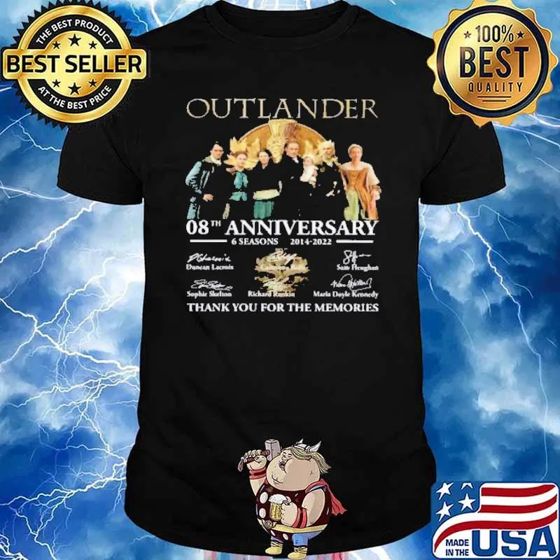 Outlander 08th Anniversary Thank You For The Memories Shirt