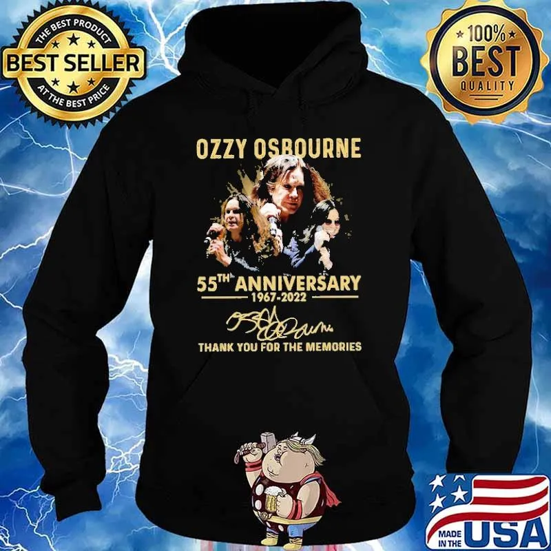 Ozzy Osrourne 55th Anniversary 1967 2022 Shirt Hoodie