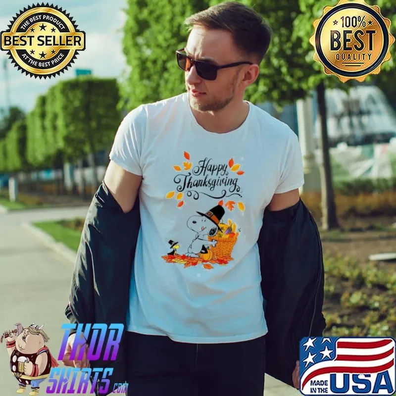 Peanuts thanksgiving happy thanksgiving day shirt