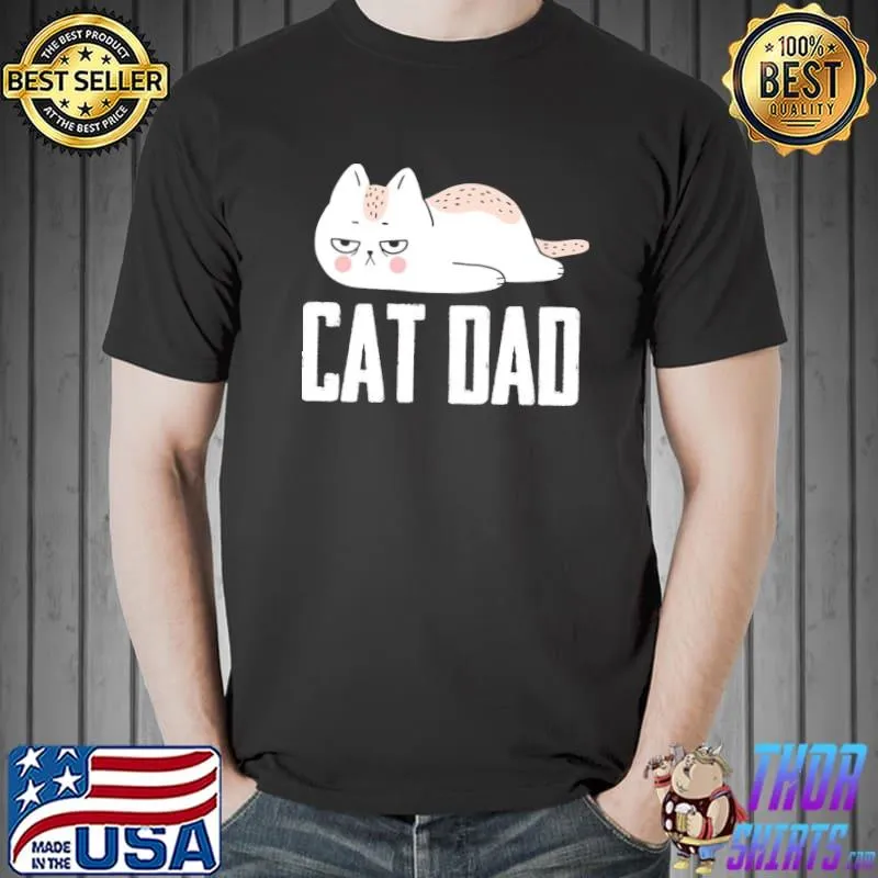 Personalized cat dad cat is so cute classic shirt