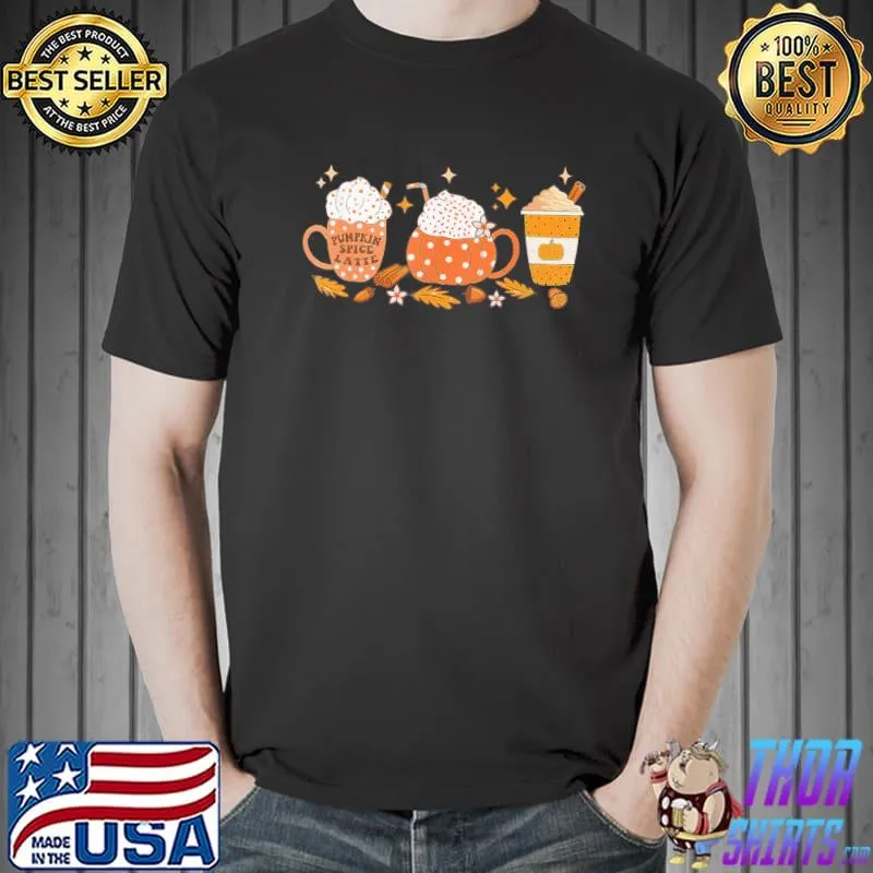 Pumpkin spice latte fall vibes autumn pumpkin spice coffee classic shirt