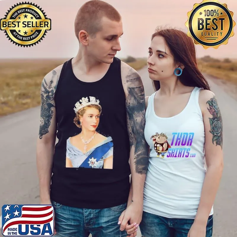 Queen elizabeth iI british crown her majesty classic s Tank Top