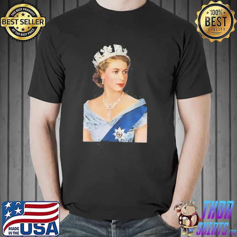 Queen elizabeth iI british crown her majesty classic shirt