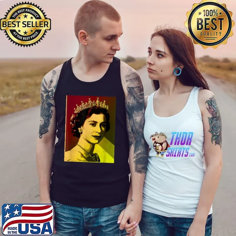 Queen elizabeth's platinum jubilee 2022 retro T-Shirt Tank Top